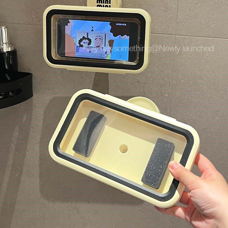 浴室防水手机架卫生间厕所免打孔壁挂式手机N盒支架洗澡置物架神,家庭/个人清洁工具,浴室角架/置物架,淘宝优惠券,粉丝福利购,淘宝优惠卷