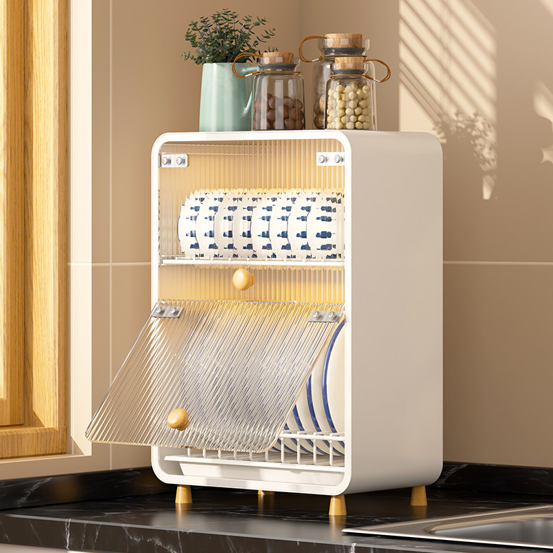 带柜门防尘碗碟沥水架厨房分层置物D架调料碗碟盘多功能收纳储物,厨房/烹饪用具,碗架,淘宝优惠券,粉丝福利购,淘宝优惠卷