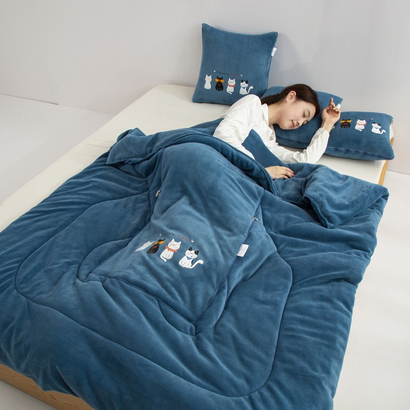 抱枕被子两用f办公室加厚午睡神器空调毯汽车靠垫枕头二合一轻奢,居家布艺,抱枕被,淘宝优惠券,粉丝福利购,淘宝优惠卷