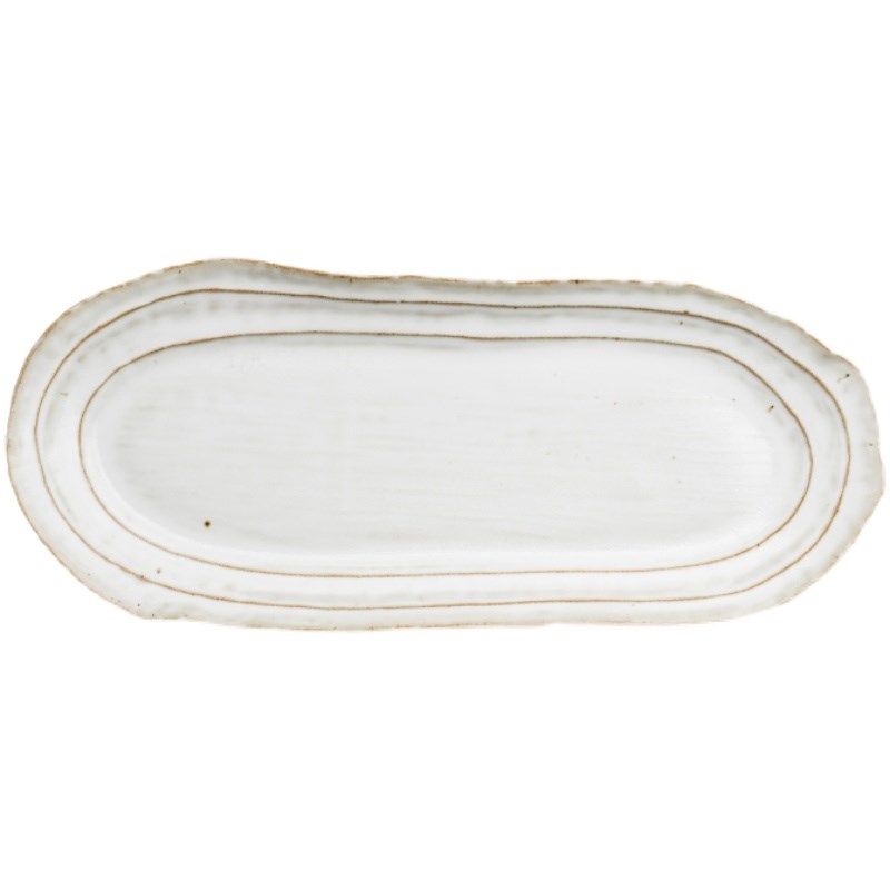 日式复古异形鱼盘碟子 家用蒸鱼盘D手工陶瓷菜盘民宿粗陶创意餐具,餐饮具,盘,淘宝优惠券,粉丝福利购,淘宝优惠卷