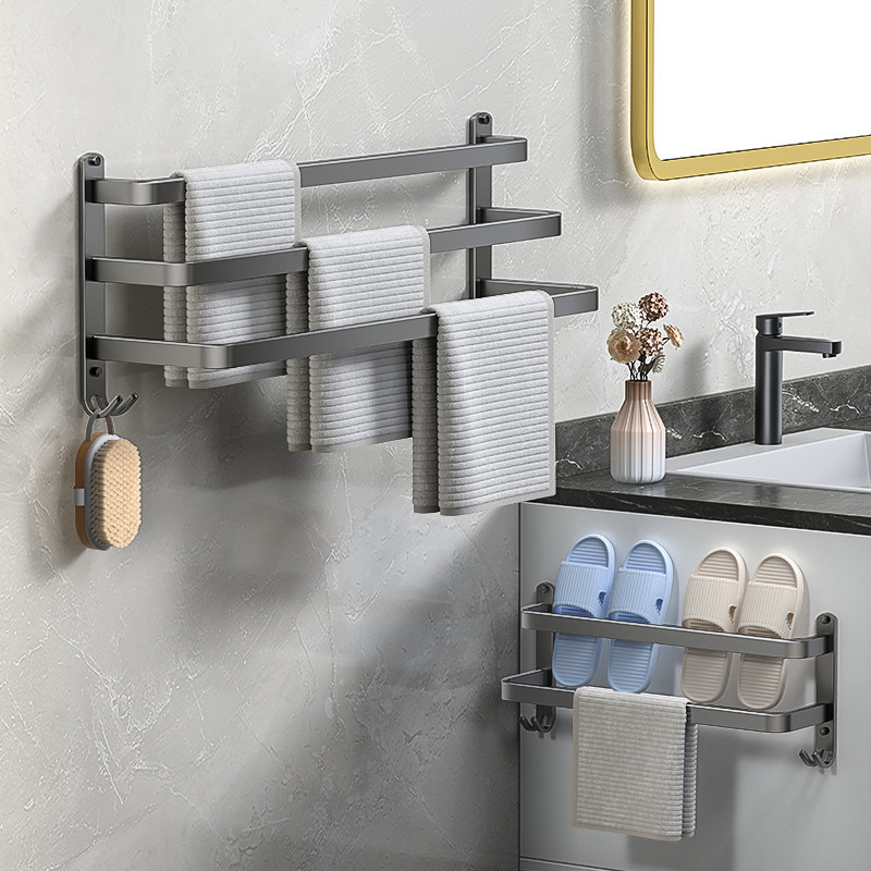 毛巾架子免打孔卫生间壁挂毛巾杆挂杆浴室浴巾架置物Y架厕所洗手,家庭/个人清洁工具,吹风机置物架,淘宝优惠券,粉丝福利购,淘宝优惠卷