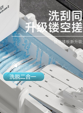 免手洗拖把2g023新款家用一拖净平板拖布自动懒人拖地神器干湿两