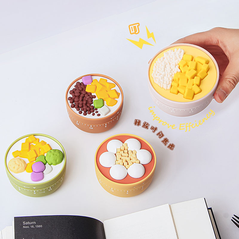 新品糖水铺创意机械倒时器学生儿童学习效率提醒器厨房烘焙计时器
