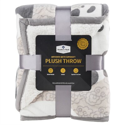 山姆 MM抗静电雾丝绒毯  双层复合可机洗 柔软舒适熊猫毛毯子