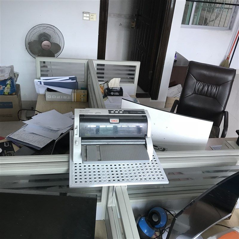 办公室电话机架办公n桌十字隔板打印机架子T型隔断绿萝花架置物架