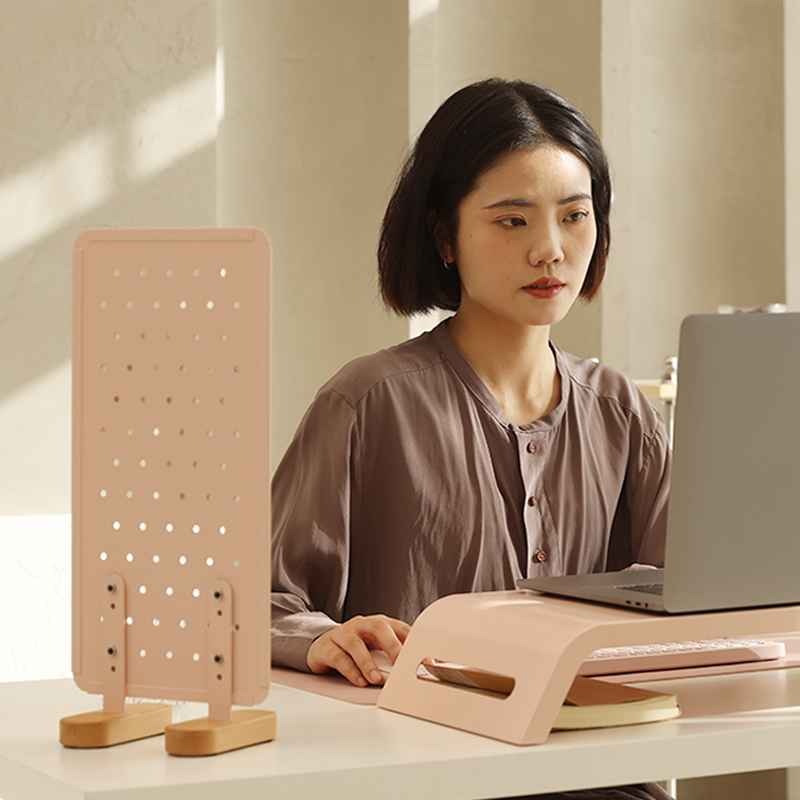 MOZI大脚丫桌面洞洞板白板备忘板写字台整理收纳装饰隔断板记事板