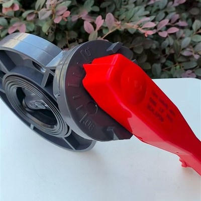 PVC-U对夹式蝶阀 PVC手柄蝶阀 UPVC法兰蝶阀对夹塑胶碟阀D71X-10U