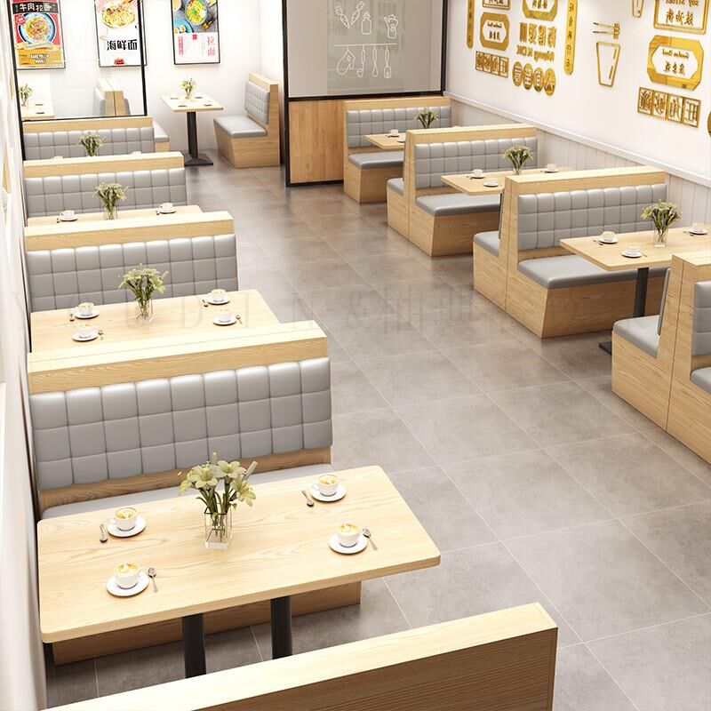 卡座沙发桌椅组合咖啡厅简约双人西餐厅酒吧奶茶甜品店接待洽谈椅
