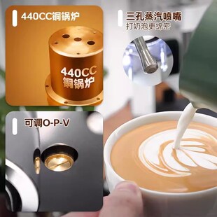 MILESTO升级半自动咖啡机双泵家用独立蒸汽拉 M3PRO意式 迈拓EM