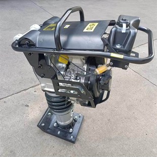 手扶式 75D小型混凝土路面打夯机地基庭院沟槽夯实机 柴油冲击夯HS