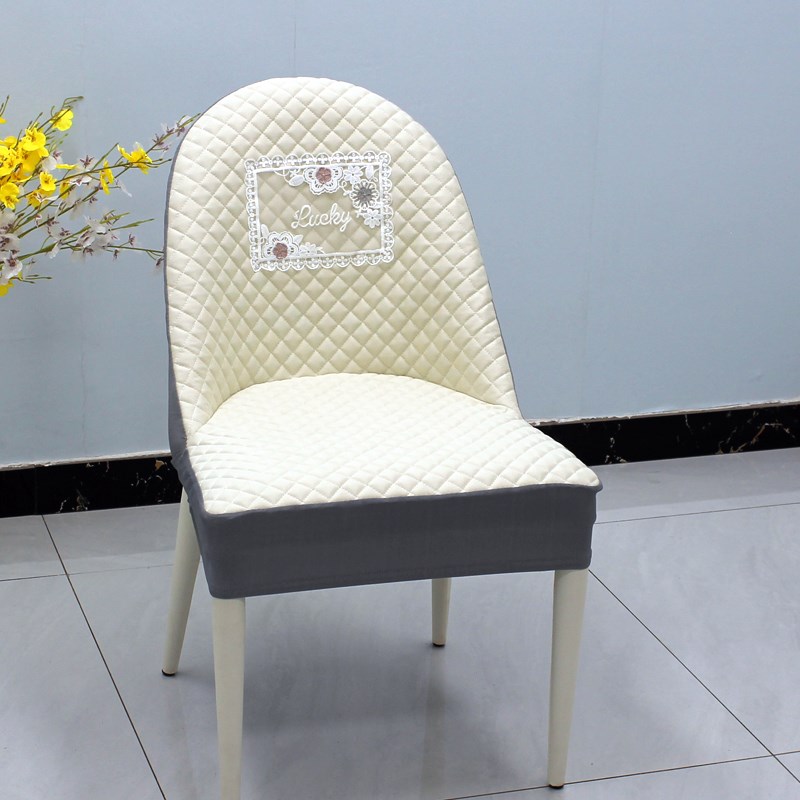 餐厅餐桌毛毛虫h餐椅套弧形椅子套罩全包加厚高端靠背椅垫家用凳