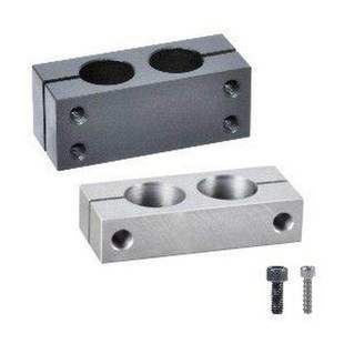 铝合金平行双孔连接块p 水平垂直直线固定夹座 直线轴承固定夹LM