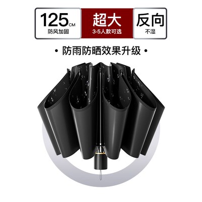 雨伞加大加厚加固抗暴雨专用大号三人防风L伞折叠学生汽车晴雨两
