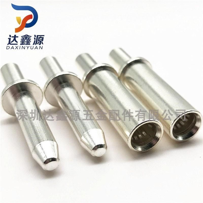 新能源汽车充电桩铜柱60A大电流公母铜针6.0冠簧铜端子插针插孔