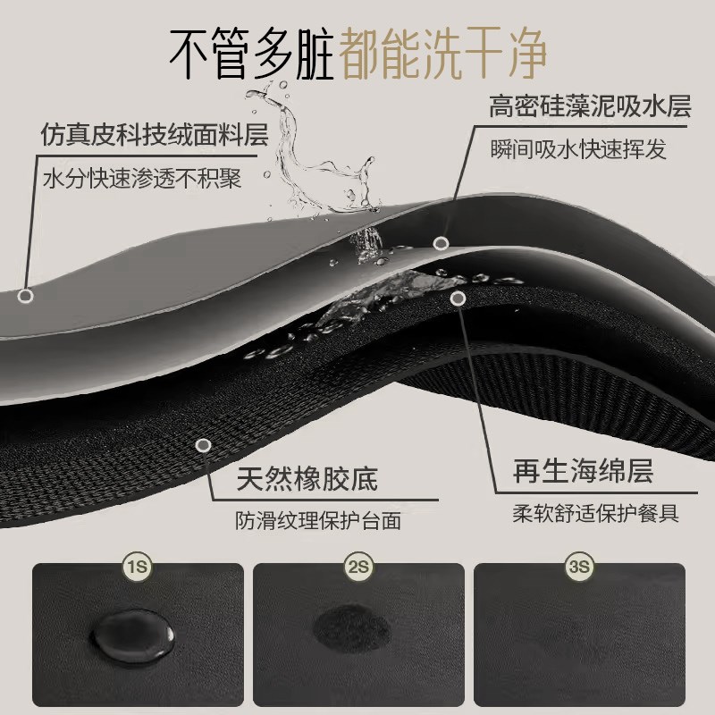 新中式飘窗垫窗台垫窄改造u窗台垫子吸水防晒免洗窗户保护垫可裁