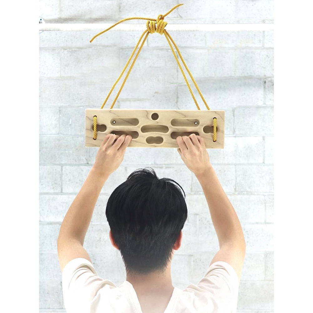 木制攀岩指力板手指抓握小臂力量锻炼训练器引体向上攀岩板