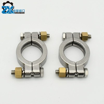 304不锈钢卫生级高压卡箍 快装卡盘卡扣卡盘50.5 强力卡箍重型