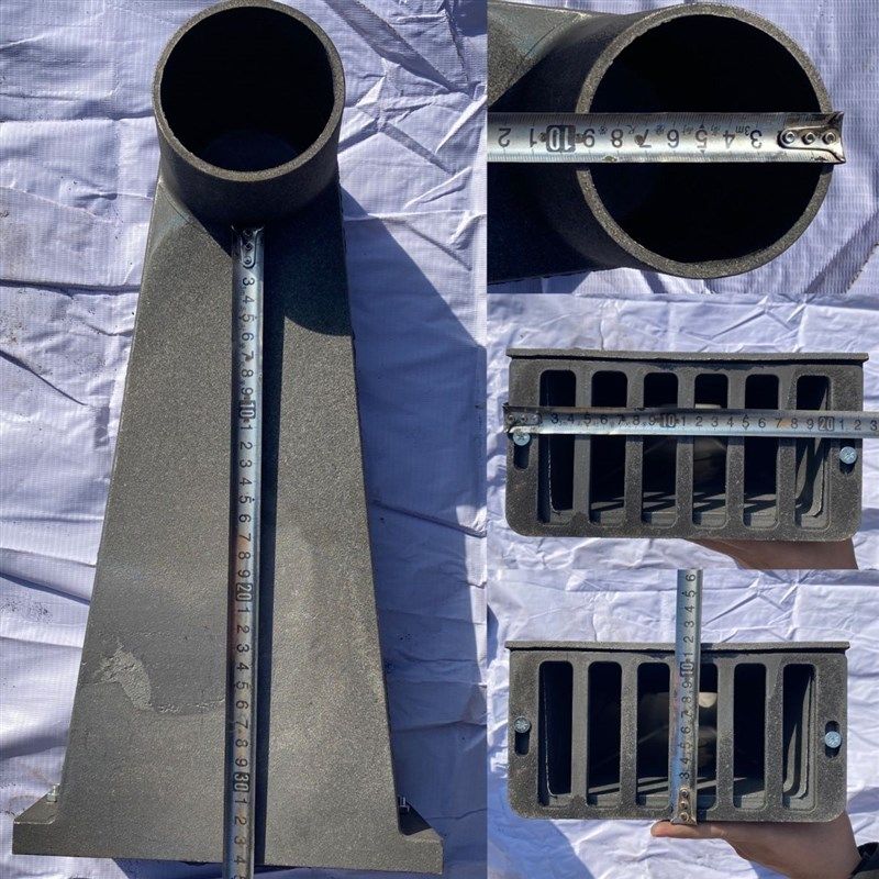 铸铁侧排雨水斗87型侧入式女儿墙雨水口圆口方口pvc地漏穿墙漏斗,基础建材,UPVC管,淘宝优惠券,粉丝福利购,淘宝优惠卷