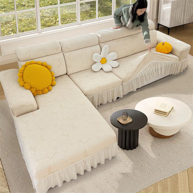 三座一贵妃沙发套罩全包款弹力沙发防尘罩四季通用高级布艺盖布垫