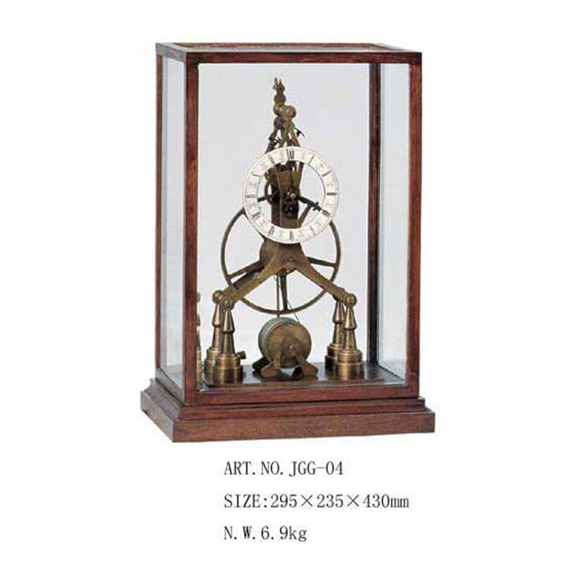 钟钟表 欧式西洋方骨架钟表*机械座钟客厅时尚创意 装饰样板间