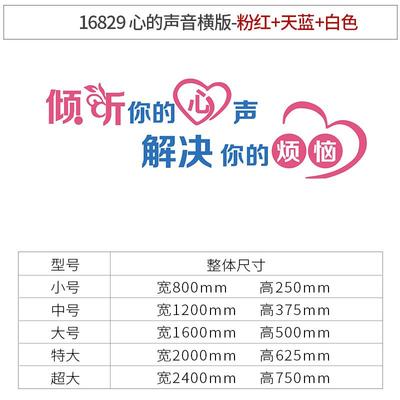 新心理咨询室布置装饰墙贴挂图留守儿童辅导室医务室文化墙3d摆品