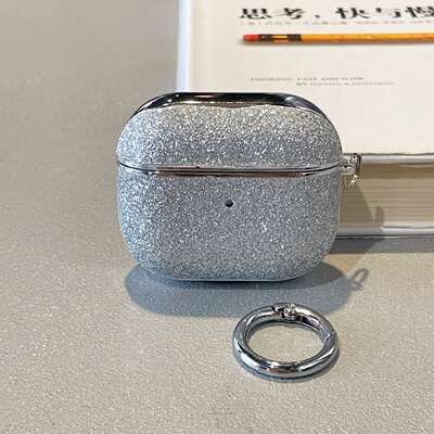 高档电镀闪钻适用airpods4代无线蓝牙耳机保护套airpods12345代一体式airpodspro2硬壳新款