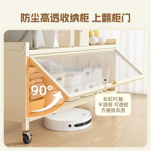 晾衣架落地家用衣帽架简易挂衣架可移动小型带抽屉收纳床头置物架