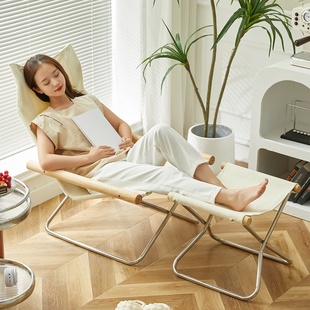 速发台椅叠叠靠背休闲椅家用躺折午休折椅户外帆布椅子懒人可躺