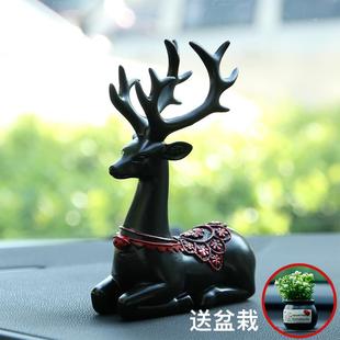汽车饰车内饰品品一鹿平安摆件车载个性 现货速发厂销厂促装 创意用
