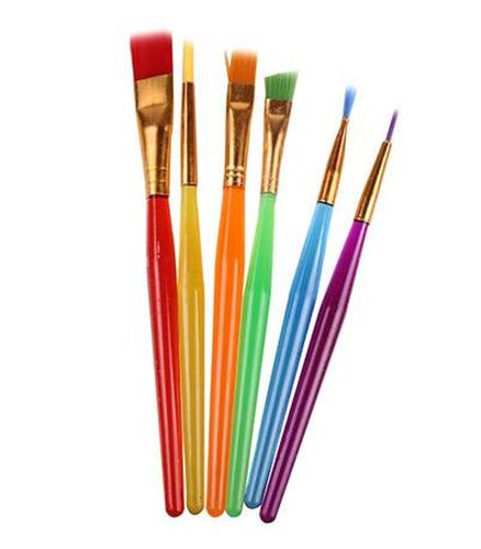 速发水粉画刷笔刷幼儿园儿童术美材料排刷料画笔 水彩颜画绘画套