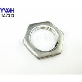 808不锈钢六角薄螺母根母水箱接头锁片龙头锁紧并帽英制管纹螺帽