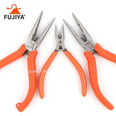 日本富基亚FUJIYA多功能电工尖嘴钳尖口钳有牙尖咀夹取钳GMR-150S