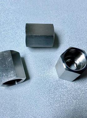 NPT3/4 美制不锈钢内丝接头 两边内螺纹 外六角对边32mm 牙深17mm