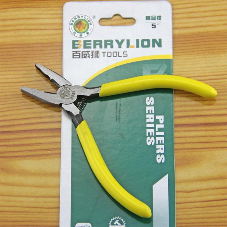 百威狮BERRY LION 5寸迷你钢丝钳 125mm钢丝钳 迷你老虎钳