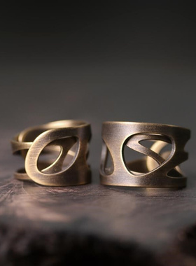 Copper Ring Wide Fashion Big Rings for Mens Womens Jewelry