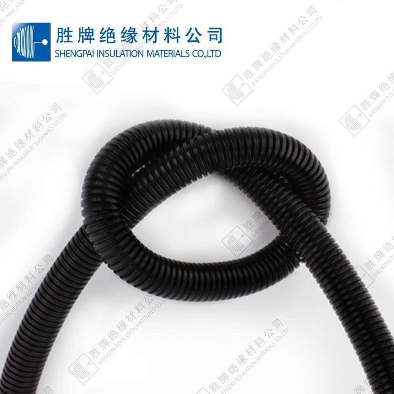 新品PP阻燃波纹管开口/闭口穿线软管内径5.2~48mm汽车线束波纹管