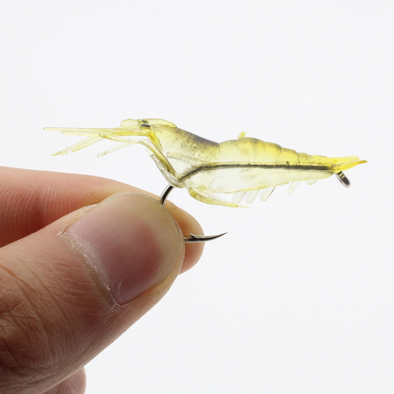 10PCS Isca Artificial Soft Shrimp Lure Worm For Fishing Bait