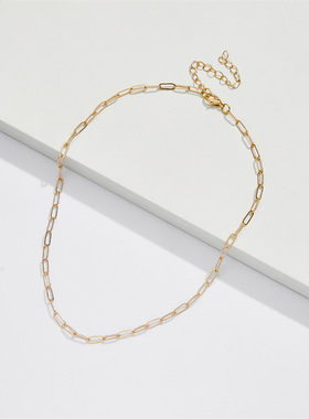 Fashion Folding Love Pendant Necklace clip Necklace copper P