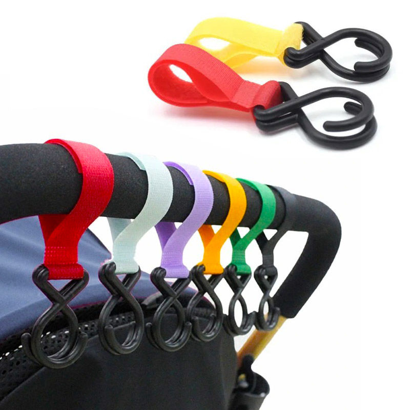 2pcs Sturdy Stroller Accessory Hooks Wheelchair Stroller Pra