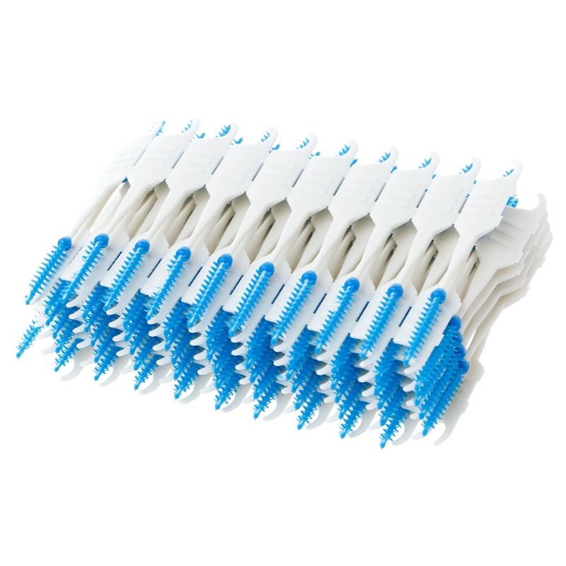 1 Set 20/40/120/200pcs Double Floss Head Hygiene Dental Sili