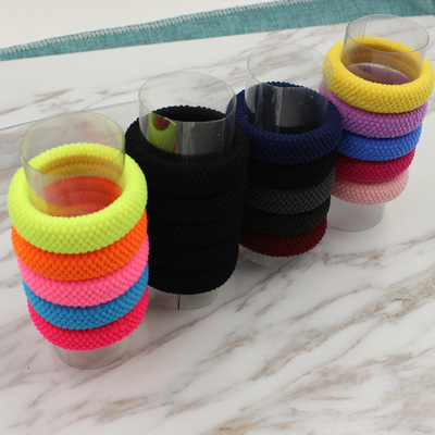 .Hot Hair Binding Accessories Hair Ring Colorful Rubber Band
