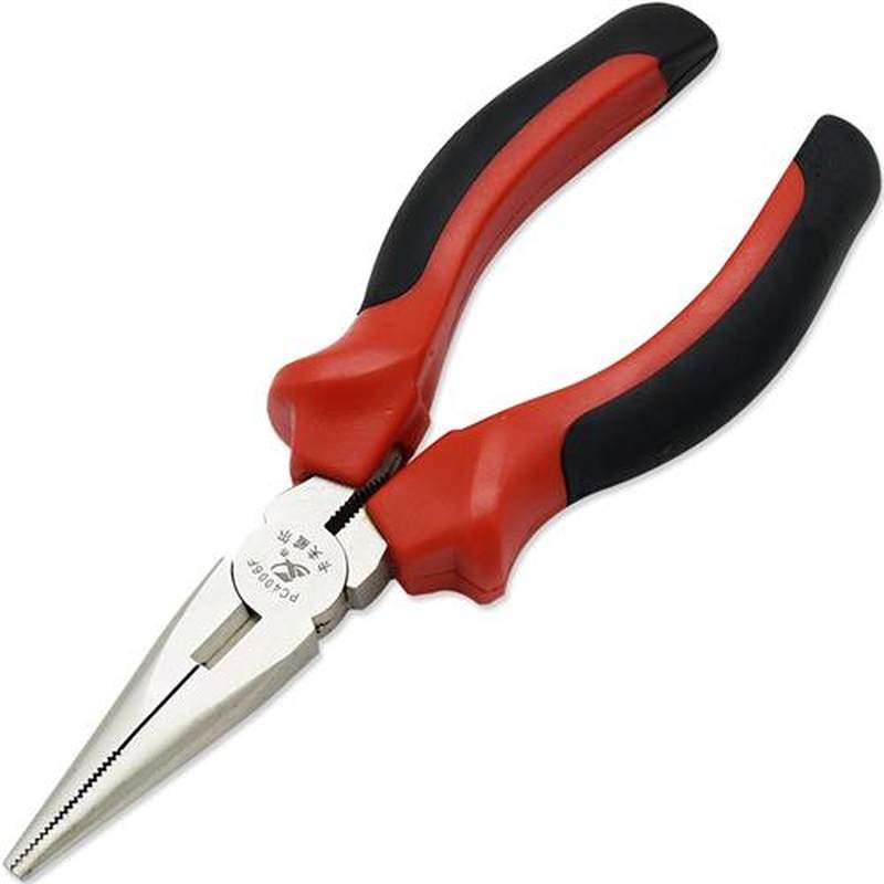 卡夫威尔 镍铁尖嘴钳 橡塑手柄握持省力表面电镀美观防锈尖头钳