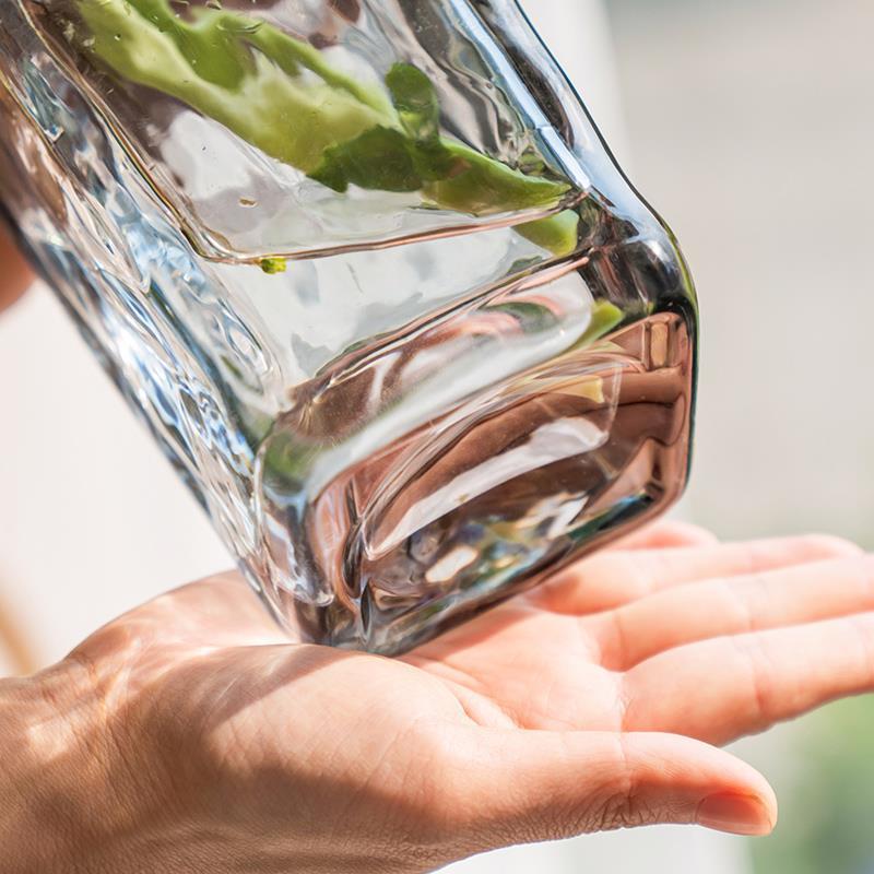 玻璃花瓶鲜花绿植干燥花插花花瓶水培居家摆件办公室家用客厅桌面