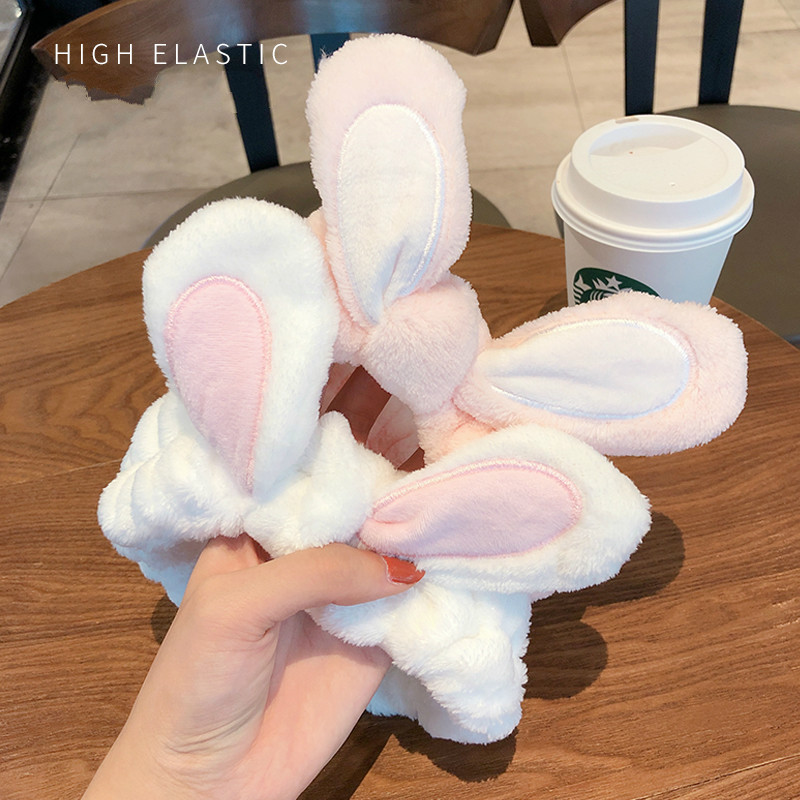 新品Wash Face Women Girls Hairbands Soft Warm Coral Fleece B