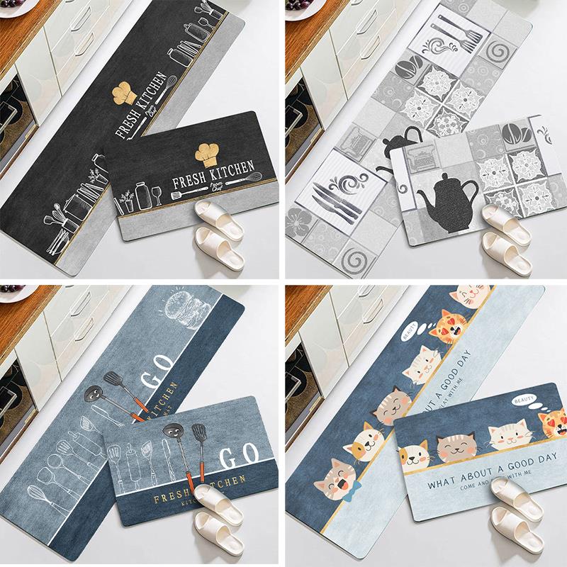Kitchen Floor Mat strip absorbent oil-absorbing non-slip m