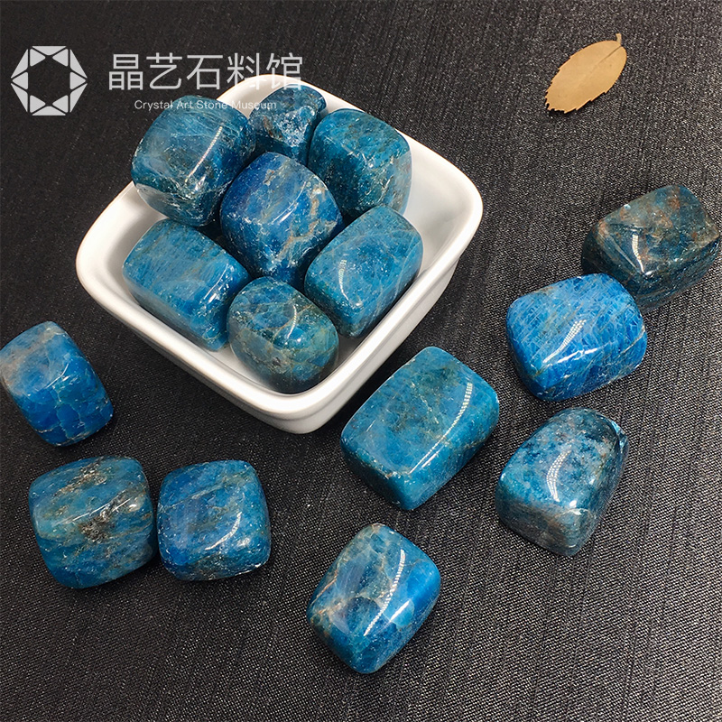 新品天然磷灰石碎石大颗粒原石摆件四方体消磁碎石鱼缸花盆造景石