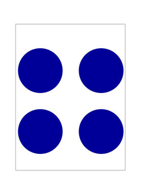 40个50mm圆点圆形标签贴纸 5cm红色黄色蓝色绿色粉色白色黑色橙色
