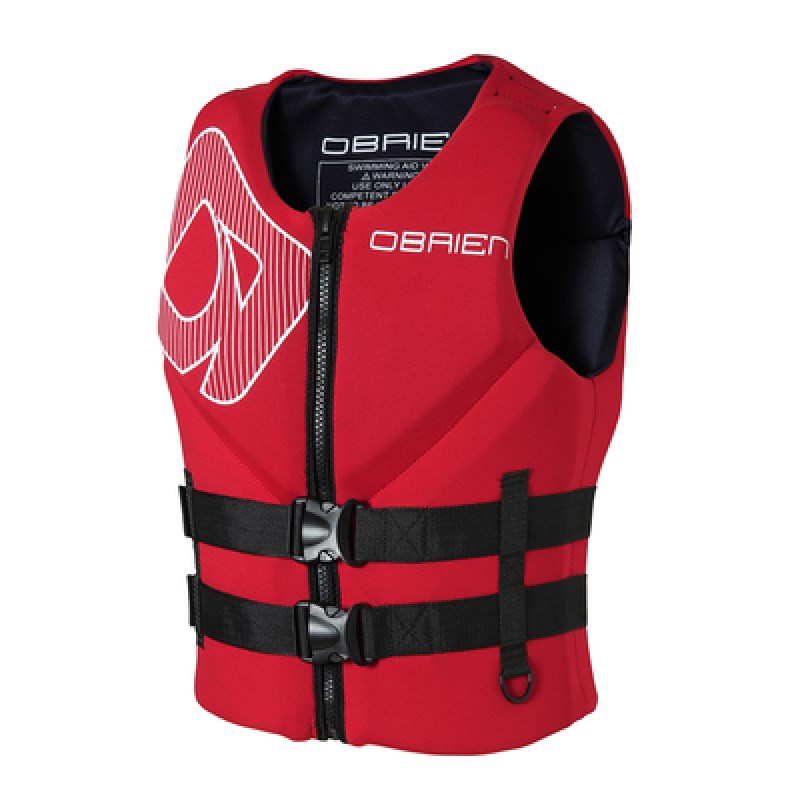 救生衣大浮力大码男女船用游泳浮潜背心马甲便携腰带式红黑色S