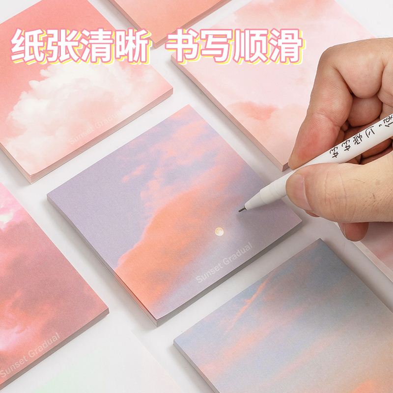 New Color 100 Sheets Self Adhesive Memo Pad Sticky Notes Boo