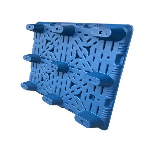 九脚吹塑托盘物流叉车板仓储加厚垫板地台板防潮栈板周转塑胶卡板